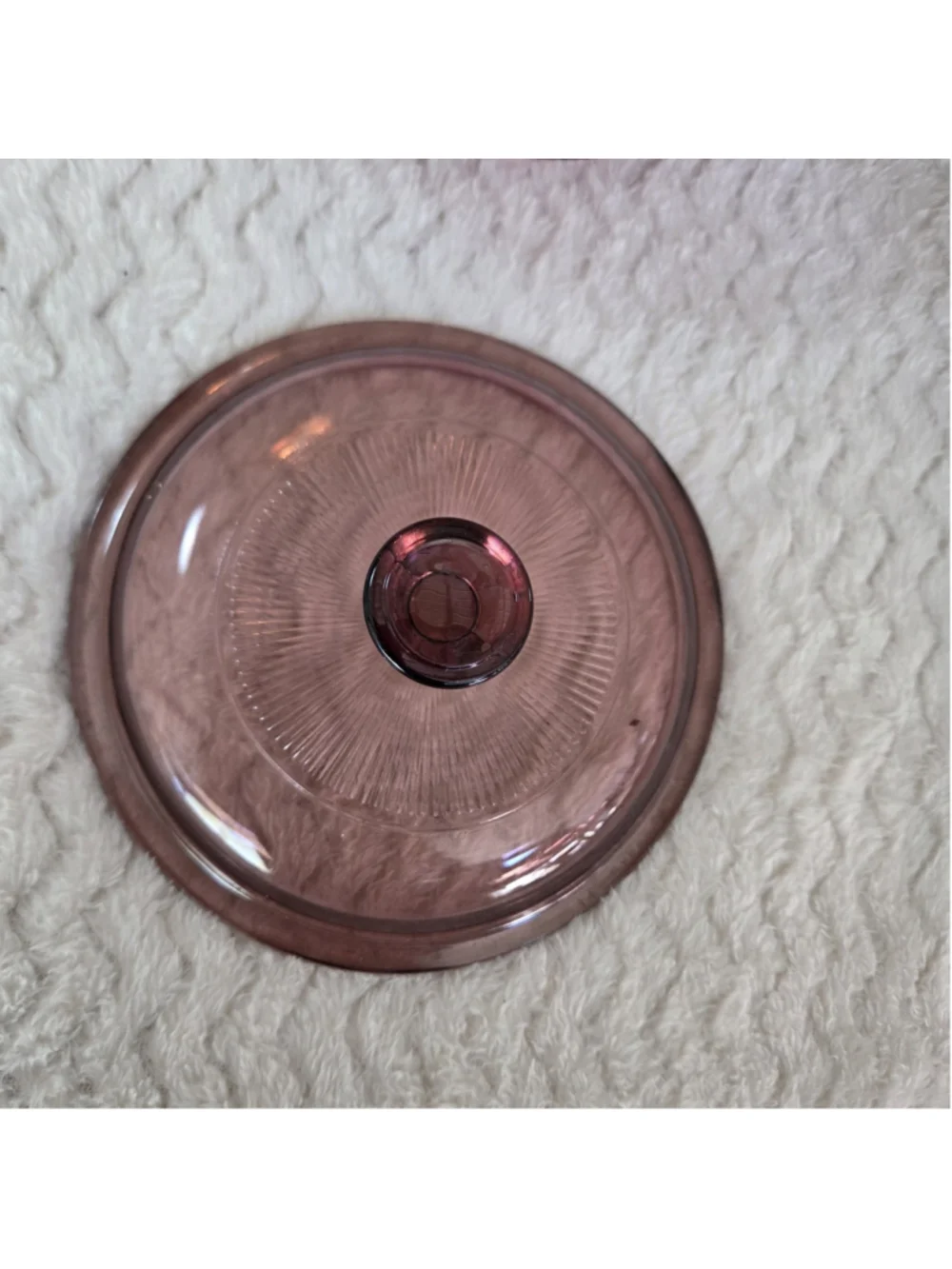 Vintage Visions Corningware Pyrex Cranberry Glass Lidded Cookware Set Of 2